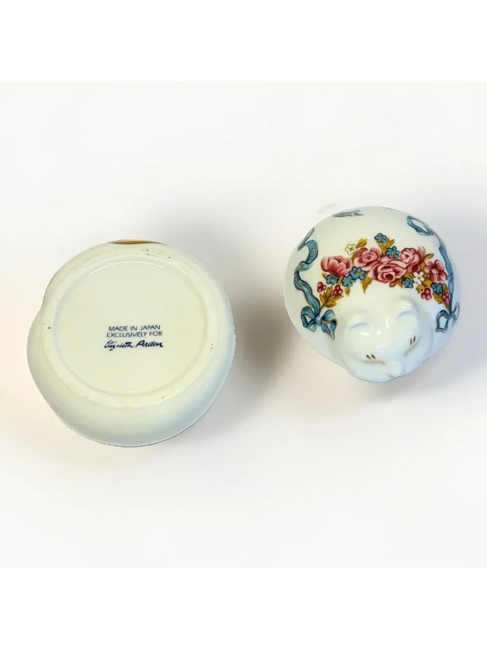 Elizabeth Arden VTG Exclusive UNUSED Cat Candle Trinket Porcelain Container
